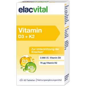     ELACVITAL Vitamin D3+K2 Tabletten
