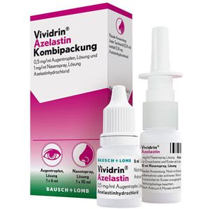     VIVIDRIN Azelastin Kombip. 0,5mg/ml ATR+1mg/ml NAS
